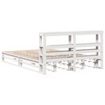 vidaXL Cadre de lit sans matelas blanc 120x200 cm bois de pin massif