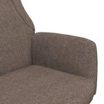vidaXL Chaise de relaxation Taupe Tissu