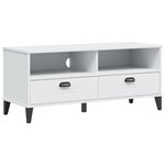 vidaXL Meuble TV VIKEN blanc bois d'ingénierie