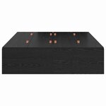 vidaXL Cadre de lit avec rangement Chêne noir 120 x 190 cm