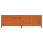 vidaXL Boîte de rangement de jardin marron bois massif de sapin