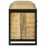 vidaXL Banc de rangement Marron Bois de manguier massif