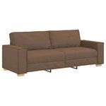 vidaXL Canapé 3 places Marron 180 cm Tissu