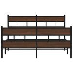 vidaXL Cadre de lit sans matelas avec tête de lit et pied de lit