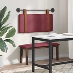 vidaXL Tête de lit suspendue Bordeaux PU antique