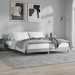 vidaXL Cadre de lit sonoma gris 140x200 cm bois d'ingénierie