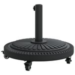 Base de Parasol vidaXL avec Roues pour Pôles Ø38-48 mm 13 kg Rond