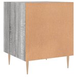 vidaXL Table de chevet sonoma gris 40x40x50 cm bois d'ingénierie