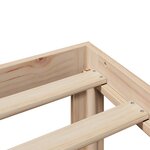 vidaXL Cadre de lit avec tête de lit 120x190 cm bois de pin massif