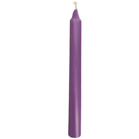 Bougie teintée dans la masse violette