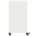 vidaXL Buffet blanc 100 5x39x72 cm acier