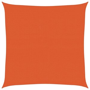 vidaXL Voile d'ombrage 160 g/m² carré orange 4 5x4 5 m PEHD