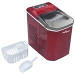 vidaXL Appareil à glaçons Rouge 1 4 L 15 kg / 24 h