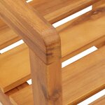 vidaXL Chaises de jardin 2 pièces 50x53x80 cm Bois massif Acacia
