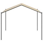 vidaXL Tente à auvent beige 3x3 m acier et tissu