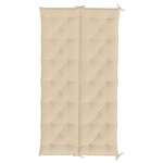 vidaXL Coussin de banc de jardin beige 200x(50+50)x7 cm tissu oxford