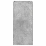 vidaXL Meuble sous lavabo de salle de bain Gris béton