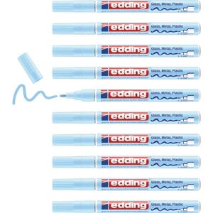 Marqueur Peinture brillante 751 Bleu Pastel Pointe Ronde 1-2 mm x 10 EDDING