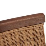 vidaXL Chaises à manger lot de 6 marron rotin naturel