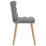 vidaXL Chaises à manger lot de 6 gris clair tissu
