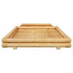 vidaXL Cadre de lit Bambou 120x200 cm