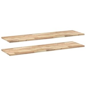 vidaXL Étagères flottantes 2 Pièces 140x40x2 cm acacia massif non traité