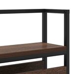 vidaXL Tête de lit de rangement Chêne marron 120 cm Bois d'ingénierie