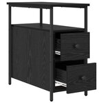 vidaXL Cabinet de chevet Chêne noir 30 x 60 x 60 cm Bois d'ingénierie