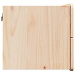 vidaXL Table de chevet Marron 39 x 34 x 33 cm Bois massif en pin