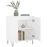 vidaXL Buffet Blanc 60x35x70 cm Bois d'ingénierie