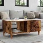 vidaXL Table basse Bois ancien 90 x 50 x 40 cm Bois d'ingénierie
