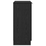 vidaXL Buffet Chêne noir 60 x 30 x 70 cm Bois d'ingénierie