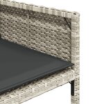 vidaXL Ensemble à manger de jardin et coussins 13 Pièces gris clair rotin
