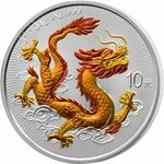 Pièce de monnaie en Argent 10 Yuan g 62.2 (2 oz) Millésime 2025 DRAGON