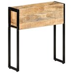 vidaXL Jardinière 60x20x68 cm Bois de manguier brut