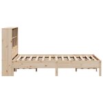 vidaXL Lit bibliothèque sans matelas 140x200 cm bois massif de pin
