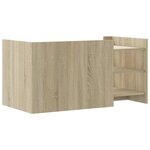vidaXL Table basse chêne sonoma 100x50x50 cm bois d'ingénierie