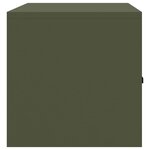 vidaXL Armoire de rangement Vert olive 90 x 40 x 40 cm Acier