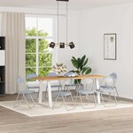 vidaXL Chaise pliante 8 pc Simili cuir Gris 48 x 43 5 x 81 cm