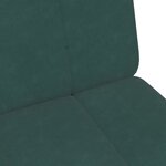 vidaXL Canapé-lit à 2 places avec repose-pied vert foncé velours