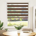 vidaXL Store zèbre marron 95x100 cm largeur du tissu 90 9 cm polyester