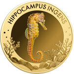 Monnaie MOST INTERESTING SEAHORSES Set 5x1/1000 Oz Or 1000 Francs Gabon