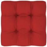 vidaXL Coussins de palette lot de 2 rouge tissu