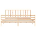 vidaXL Cadre de lit sans matelas 200x200 cm bois massif de pin