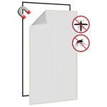 vidaXL Moustiquaire magnétique pour fenêtres blanc 80x140 cm