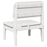 vidaXL Chaises de jardin lot de 2 blanc 60x52 5x72 cm bois massif pin