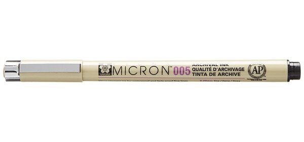 Feutre PIGMA MICRON 005 Pointe 0 2mm Noir SAKURA