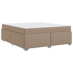 vidaXL Cadre de lit Cappuccino 180 x 200 cm Faux cuir