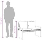 vidaXL Salon de jardin avec coussins 4Pièces mélange beige résine tressée