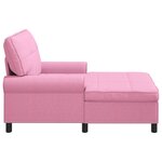 vidaXL Chaise longue avec coussin Rose 91 x 157 x 91 cm tissu